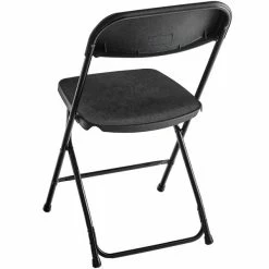 Lancaster Table & Seating Black Textured And Contoured Folding Chair -Lancaster Table & Seating Shop 1908626