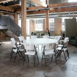 Lifetime 22804 White Classic Folding Chair -Lancaster Table & Seating Shop 1912845