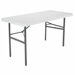 Lifetime 2940 48" X 24" White Granite Plastic Folding Table 4 Lifetime 2940 48" X 24" White Granite Plastic Folding Table -Lancaster Table & Seating Shop 1915040