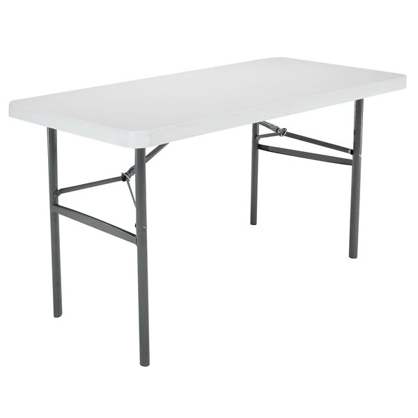 Lifetime 2940 48" X 24" White Granite Plastic Folding Table 2 Lifetime 2940 48" X 24" White Granite Plastic Folding Table - Image 2