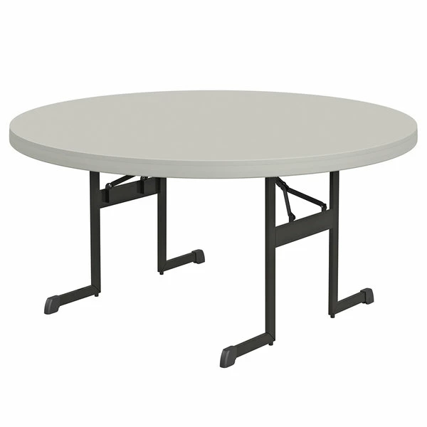 Lifetime 80125 60" Round Putty Professional-Grade Plastic Folding Table 1 Lifetime 80125 60" Round Putty Professional-Grade Plastic Folding Table