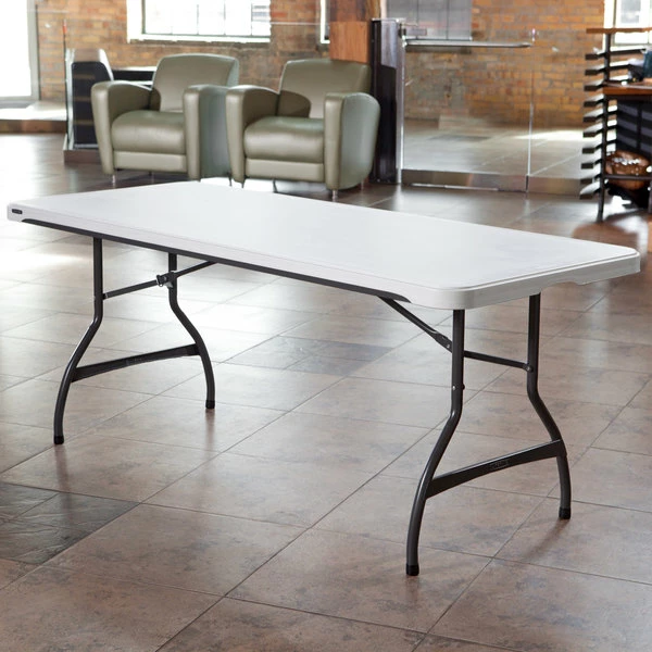 Lifetime 80306 72" X 30" White Granite Plastic Nesting Folding Table 1 Lifetime 80306 72" X 30" White Granite Plastic Nesting Folding Table