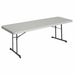 Lifetime 480127 96" X 30" Putty Professional-Grade Plastic Folding Table - 4/Pack