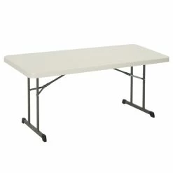 Lifetime 80249 72" X 30" Almond Professional-Grade Plastic Folding Table
