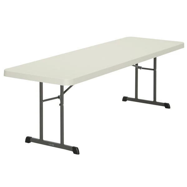 Lifetime 80250 96" X 30" Almond Plastic Professional-Grade Plastic Folding Table 1 Lifetime 80250 96" X 30" Almond Plastic Professional-Grade Plastic Folding Table
