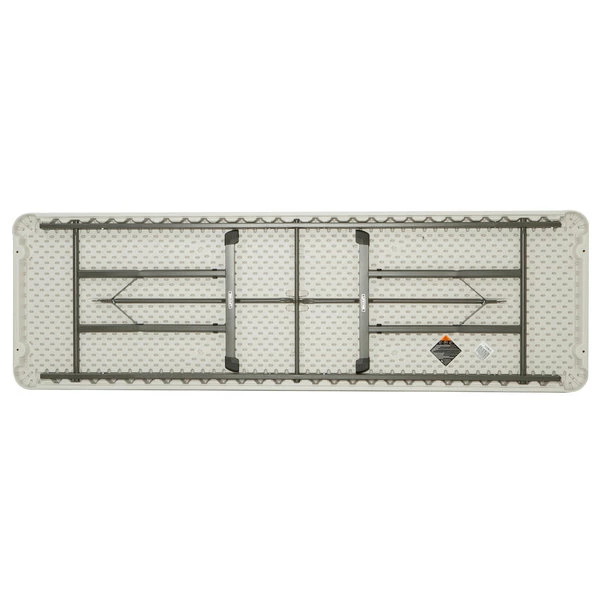 Lifetime 80250 96" X 30" Almond Plastic Professional-Grade Plastic Folding Table 2 Lifetime 80250 96" X 30" Almond Plastic Professional-Grade Plastic Folding Table - Image 2
