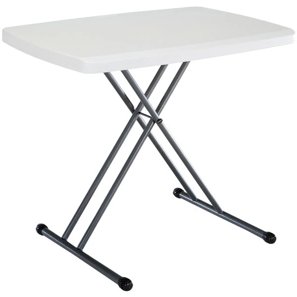 Lifetime 28241 30" X 20" White Personal Folding Table 2 Lifetime 28241 30" X 20" White Personal Folding Table - Image 2