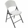 Lifetime 42810 White Light Duty Folding Chair - 4/Pack