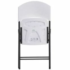 Lifetime 42810 White Light Duty Folding Chair - 4/Pack -Lancaster Table & Seating Shop 1919905