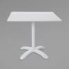 BFM Seating Beachcomber-Bali 24" X 32" White Powder Coated Aluminum Dining Height Outdoor / Indoor Table