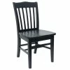 BFM Seating Columbia Black Beechwood Chair