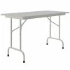 Correll 24" X 48" Gray Granite Light Duty Melamine Folding Table With Gray Frame