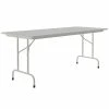 Correll 30" X 72" Gray Granite Light Duty Melamine Folding Table With Gray Frame