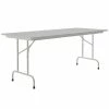 Correll 30" X 96" Gray Granite Light Duty Melamine Folding Table With Gray Frame
