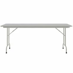 Correll 30" X 96" Gray Granite Light Duty Melamine Folding Table With Gray Frame -Lancaster Table & Seating Shop 1944049