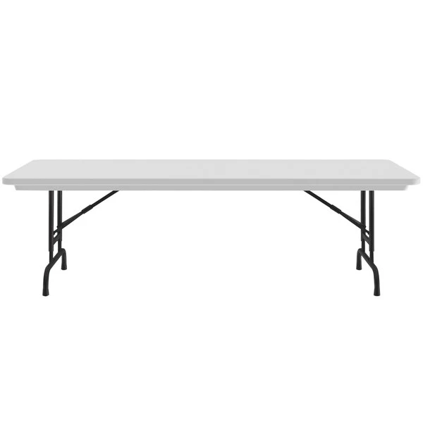Correll Adjustable Height Folding Table, 30" X 60" Plastic, Gray - Standard Legs - R-Series 2 Correll Adjustable Height Folding Table, 30" X 60" Plastic, Gray - Standard Legs - R-Series - Image 2