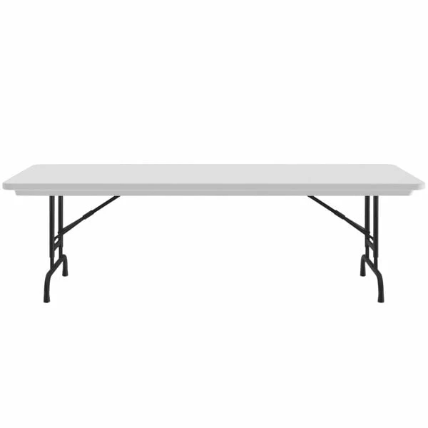 Correll Adjustable Height Folding Table, 30" X 96" Plastic, Granite Gray - R-Series 2 Correll Adjustable Height Folding Table, 30" X 96" Plastic, Granite Gray - R-Series - Image 2