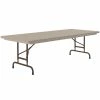 Correll R-Series 30" X 72" Mocha Granite Heavy-Duty Adjustable Height Folding Table
