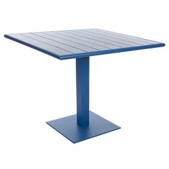 BFM Seating Beachcomber-Margate 24" X 32" Berry Aluminum Dining Height Outdoor / Indoor Table With Square Base