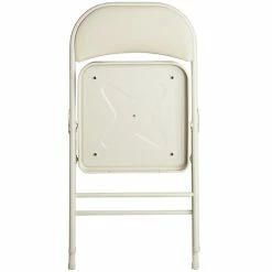 Lancaster Table & Seating Beige Vinyl Folding Chair With Padded Seat -Lancaster Table & Seating Shop 1952290