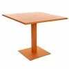 BFM Seating Beachcomber-Margate 24" X 32" Citrus Aluminum Dining Height Outdoor / Indoor Table With Square Base