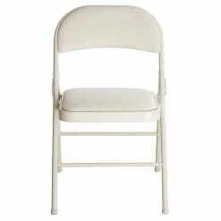 Lancaster Table & Seating Beige Fabric Folding Chair With Padded Seat 8 Lancaster Table & Seating Beige Fabric Folding Chair With Padded Seat -Lancaster Table & Seating Shop 1961940