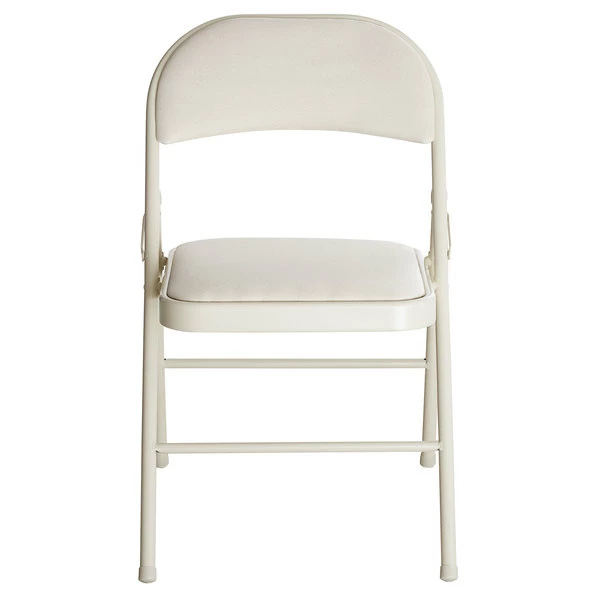 Lancaster Table & Seating Beige Fabric Folding Chair With Padded Seat 4 Lancaster Table & Seating Beige Fabric Folding Chair With Padded Seat - Image 4