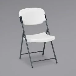Iceberg 64003 Rough N Ready Series Platinum HPDE Folding Chair With Black Frame