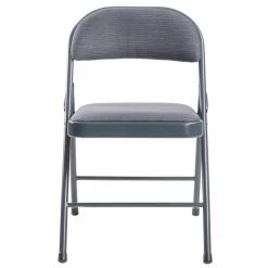 National Public Seating 974 Commercialine Star Trail Blue Metal Folding Chair With Star Trail Blue Padded Fabric Seat -Lancaster Table & Seating Shop 1998978