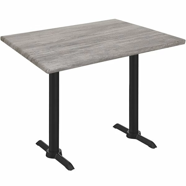 Holland Bar Stool OD211EB-36BWOD3048GRYSTN EnduroTop 30" X 48" Greystone Wood Laminate Outdoor / Indoor Counter Height Table With End Column Base 1 Holland Bar Stool OD211EB-36BWOD3048GRYSTN EnduroTop 30" X 48" Greystone Wood Laminate Outdoor / Indoor Counter Height Table With End Column Base
