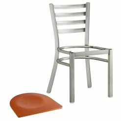 Lancaster Table & Seating Clear Coat Finish Ladder Back Chair With Cherry Wood Seat -Lancaster Table & Seating Shop 2079801