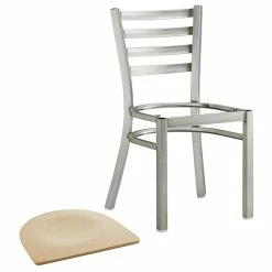 Lancaster Table & Seating Clear Coat Finish Ladder Back Chair With Natural Wood Seat -Lancaster Table & Seating Shop 2079869