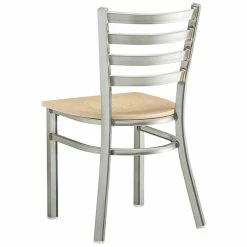 Lancaster Table & Seating Clear Coat Finish Ladder Back Chair With Natural Wood Seat -Lancaster Table & Seating Shop 2079871