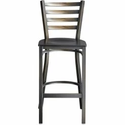 Lancaster Table & Seating Distressed Copper Finish Ladder Back Bar Stool With Black Wood Seat 9 Lancaster Table & Seating Distressed Copper Finish Ladder Back Bar Stool With Black Wood Seat -Lancaster Table & Seating Shop 2088390