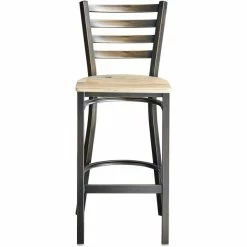 Lancaster Table & Seating Distressed Copper Finish Ladder Back Bar Stool With Driftwood Seat 9 Lancaster Table & Seating Distressed Copper Finish Ladder Back Bar Stool With Driftwood Seat -Lancaster Table & Seating Shop 2088417