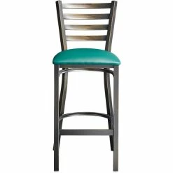Lancaster Table & Seating Distressed Copper Finish Ladder Back Bar Stool With 2 1/2" Green Vinyl Padded Seat 9 Lancaster Table & Seating Distressed Copper Finish Ladder Back Bar Stool With 2 1/2" Green Vinyl Padded Seat -Lancaster Table & Seating Shop 2088426