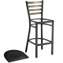 Lancaster Table & Seating Distressed Copper Finish Ladder Back Bar Stool With Black Wood Seat 8 Lancaster Table & Seating Distressed Copper Finish Ladder Back Bar Stool With Black Wood Seat -Lancaster Table & Seating Shop 2088621