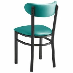 LT&S Boomerang Series Lancaster Table & Seating Boomerang Black Finish Chair With 2 1/2" Green Vinyl Padded Seat And Back 5 LT&S Boomerang Series Lancaster Table & Seating Boomerang Black Finish Chair With 2 1/2" Green Vinyl Padded Seat And Back -Lancaster Table & Seating Shop 2093173