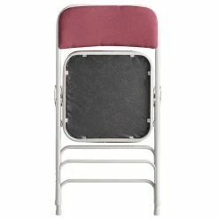 Lancaster Table & Seating Burgundy Fabric Folding Chair With 2" Padded Seat -Lancaster Table & Seating Shop 2094575
