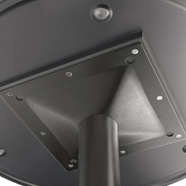 LT&S Excalibur Lancaster Table & Seating Excalibur 31 1/2" Round Bar Height Table With Textured Walnut Finish And Cross Base Plate 4 LT&S Excalibur Lancaster Table & Seating Excalibur 31 1/2" Round Bar Height Table With Textured Walnut Finish And Cross Base Plate - Image 4