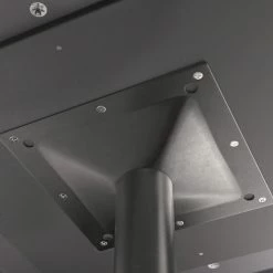 LT&S Excalibur Lancaster Table & Seating Excalibur 27 1/2" X 27 1/2" Square Bar Height Table With Smooth Versilla Finish And Cross Base Plate -Lancaster Table & Seating Shop 2119909