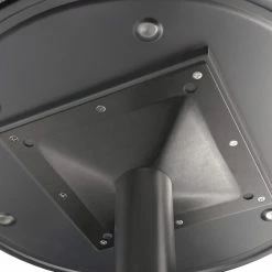 LT&S Excalibur Lancaster Table & Seating Excalibur 24" Round Bar Height Table With Textured Canyon Painted Metal Finish And Cross Base Plate -Lancaster Table & Seating Shop 2121792