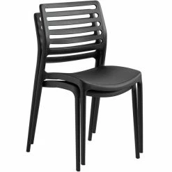 Lancaster Table & Seating Allegro Black Resin Side Chair -Lancaster Table & Seating Shop 2125078