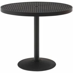 Wabash Valley HA2J71P Hanna Collection 30" Round Square-Perforated Portable Pedestal Table