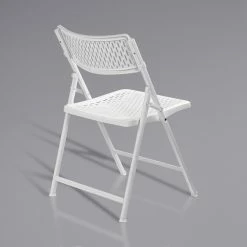 National Public Seating 1421 AirFlex White Polypropylene Premium Folding Chair -Lancaster Table & Seating Shop 2140023