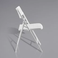 National Public Seating 1421 AirFlex White Polypropylene Premium Folding Chair -Lancaster Table & Seating Shop 2140024