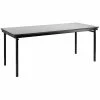 National Public Seating MSFT1896LPEB Max Seating 18" X 96" Folding Table With Light Plywood Top And Edge Banding