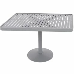 Wabash Valley HA2Z79P Hanna Collection 30" X 48" Rectangular Horizontal Slat Portable Pedestal Table
