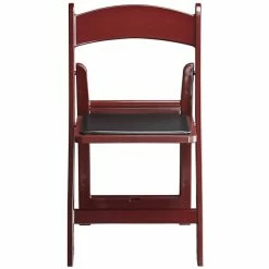 Lancaster Table & Seating Mahogany Resin Folding Chair With Vinyl Seat -Lancaster Table & Seating Shop 2173571