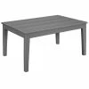 POLYWOOD Newport 22" X 36" Slate Grey Coffee Table